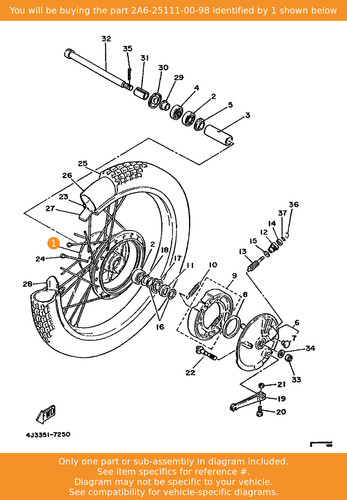 Yamaha hub front - yamaha, (lgblack)