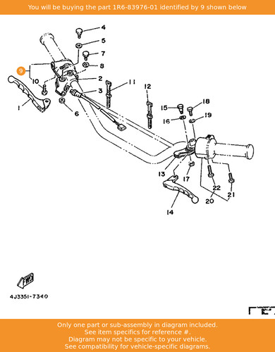 Yamaha switch handle 1 - handle,