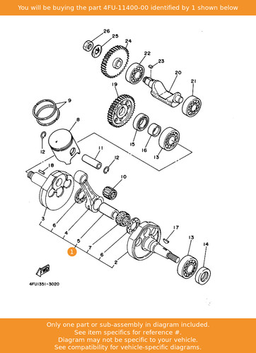 Yamaha crankshaft assy - yamaha,