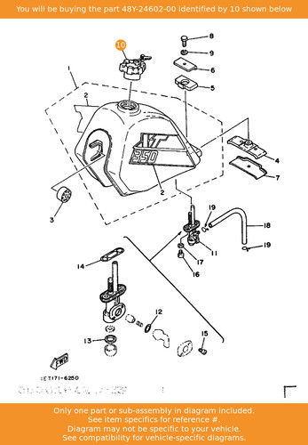 Yamaha cap assy 48y - yamaha,