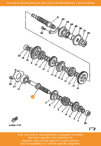 Yamaha axle main - yamaha, axle,