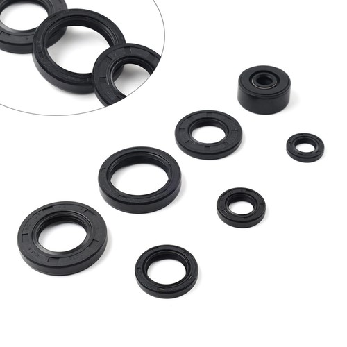 Engine oil seal set kit - engine, 7pcs